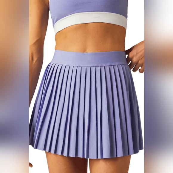 Beyond Yoga Pleated Lavender Skirt - Picture 1 of 13